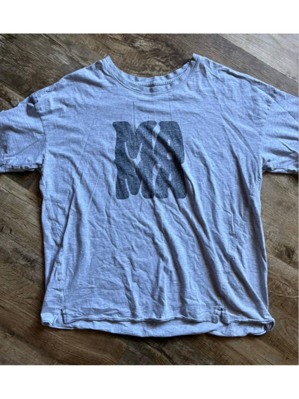 Aerie Gray Oversized Mama T-shirt Large